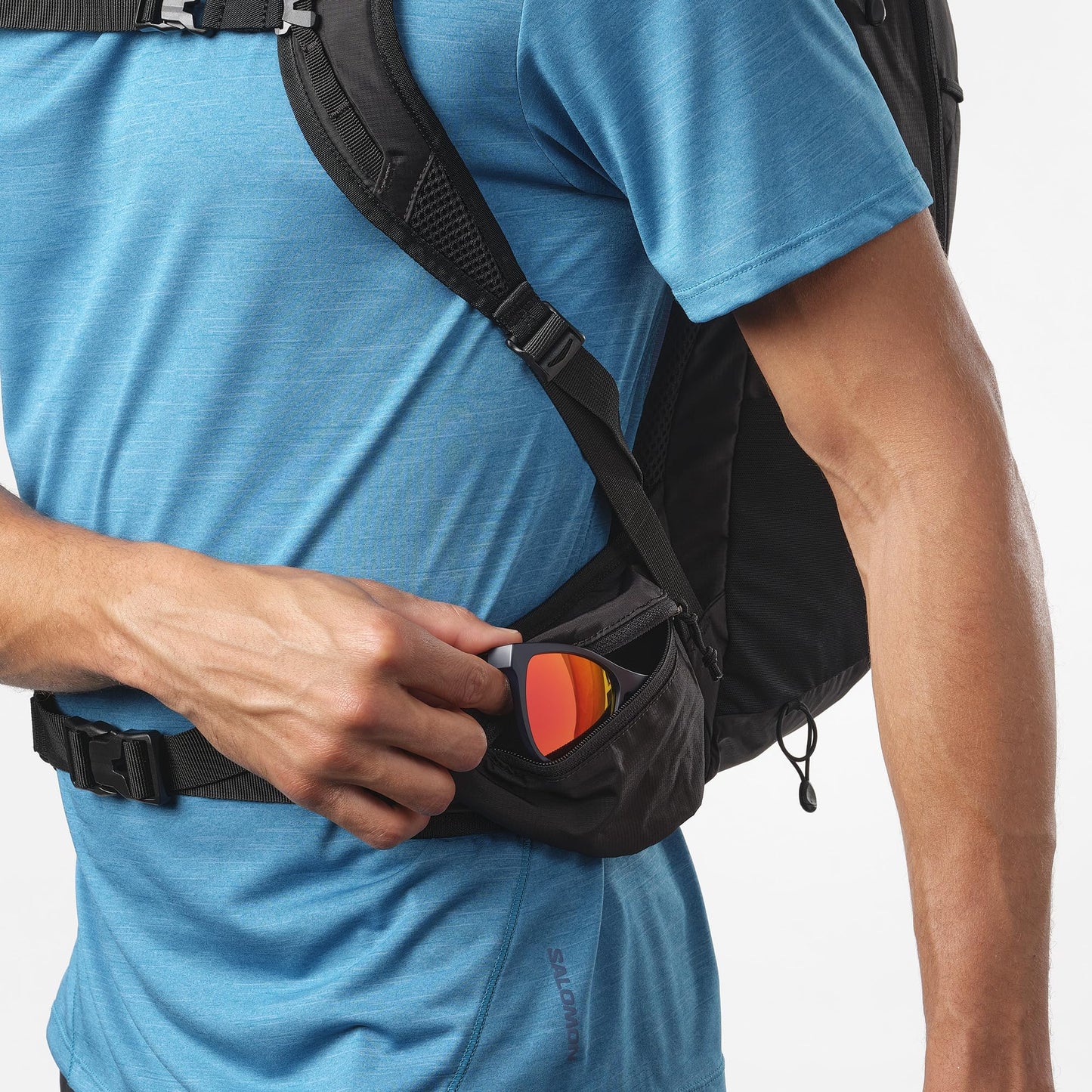 Salomon Trailblazer 20 Unisex-Wanderrucksack, Vielseitig, Einfach zu benutzen, Bequem und leicht, Schwarz
